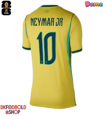Brasilien Neymar Jr #10 Hjemmebanetrøje Dame VM 2026 Kort ærmer